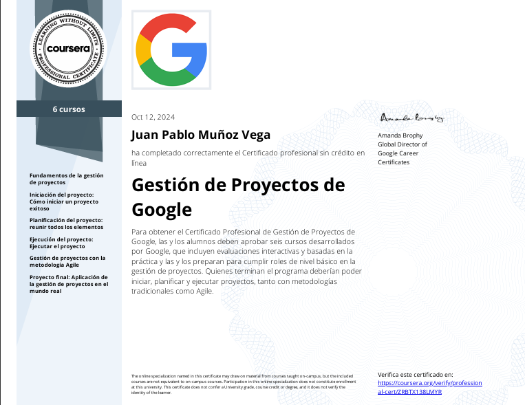 Gestión de Proyectos de Google